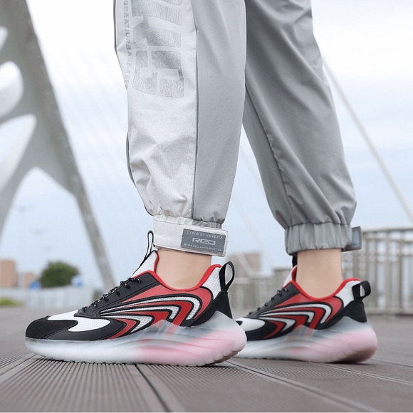 Mazino Krypton Red | Black Sneakers – Size 7.5 | Brand New in Box - Picture 1 of 14